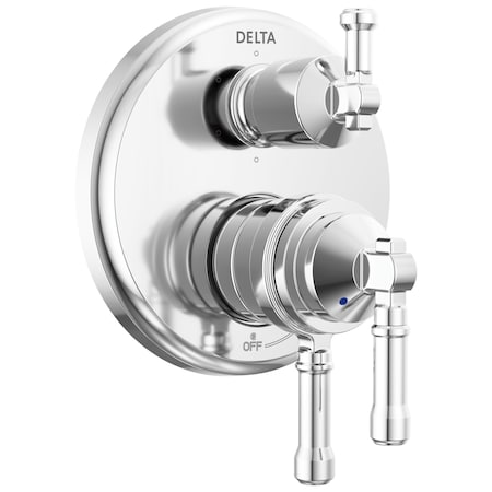 Delta Broderick 17 Series Integrated Diverter Trim 6-Setting In Lumicoat Chrome T27984-PR