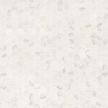 Msi Brighton Gold 12" X 12" Hexagon Polished  Porcelain Mosaic Tile, PK8 ZOR-MD-0604