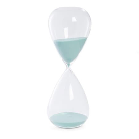Bey Berk International Bey-Berk International 90 Minute Crystal Light Blue Sand Timer D838L