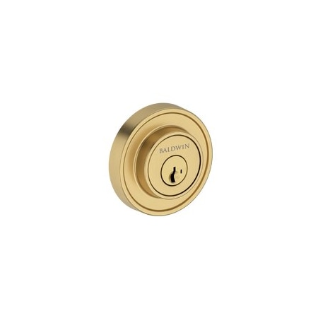 Baldwin Residential Deadbolts Single Cylinder Reversible Lifetime Satin Brass SCRRD044SMC