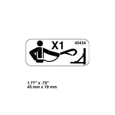 Jlg REPLACEMENT DECAL, LANYARD ANCHORAGE POINT 40434