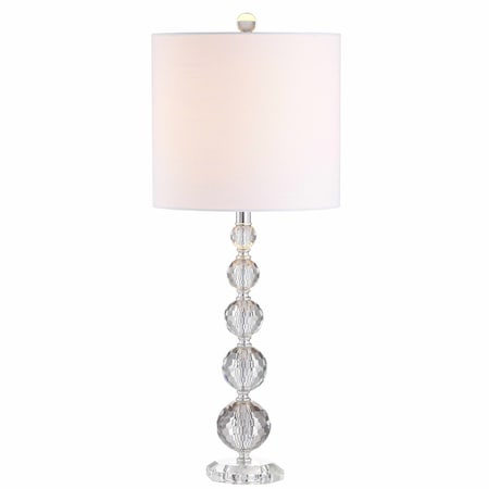 Jonathan Y Nala 28.5" Crystal LED Table Lamp, Clear/Chrome, 2PK JYL5002A-SET2