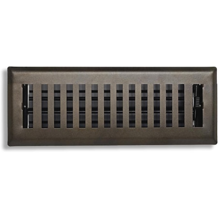 Sierra Grates 2 in. H X 12 in. W Powder Coat Steel, Metallic Bronze  Floor Register CTP212-BRZ