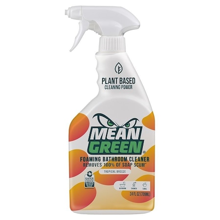 Mean Green Bathroom Cleaner, 24 oz, Liquid, Tropical Breeze 392548