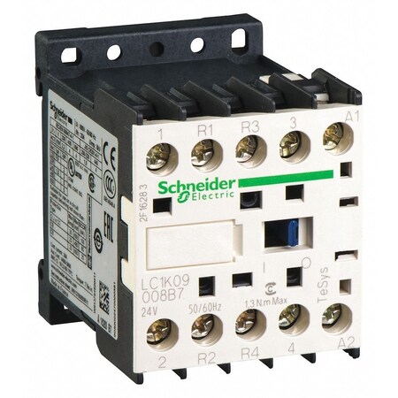Square D CONTACTOR 600VAC 9AMP IEC +OPTIONS LC1K09008F7