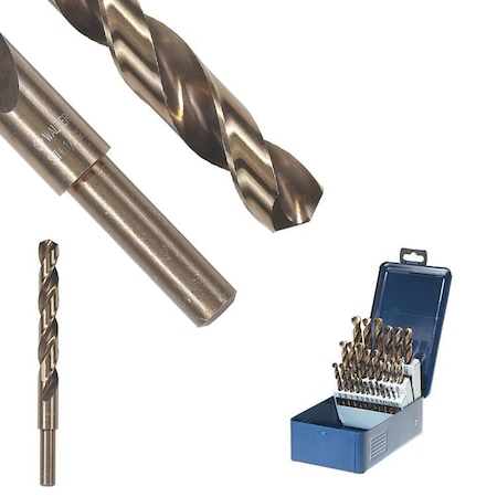 Walter Surface Technologies Walter SST+ 135 Deg 3/8" Reduced Shank Cobalt Drill Bit, 31/64" 01R231