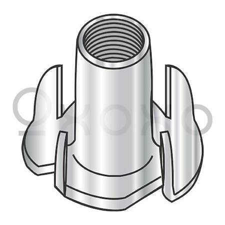 Oxoxo 5/16-18X3/8 4 Prong Tee Nut 18 8 Stainless Steel, 500PK 519513