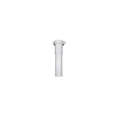 Larsen Supply Co. Lavatory Drain Extension, White PVC, 1-1/4-In. Tube x 6-In. 891618