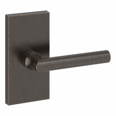 Baldwin Full Dummy Tube Lever and Contemporary 5in Rose Venetian Bronze Finish FDTUBCFR112