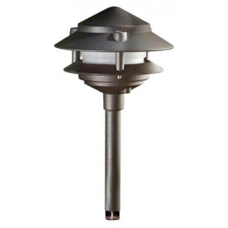 Intense Cast Aluminum Two Tier Pagoda Light, Bronze IN2562981