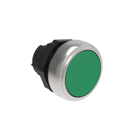 Lovato Green Flush Push-Button, 10PK LPCB103