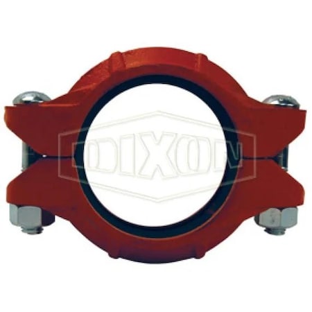 Dixon L Series 10-Style Flexible Lightweight Pipe Coupling with EPDM Gasket, 4 in Nominal, Grooved End Sty L04