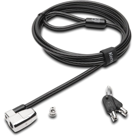 Kensington Laptop Lock, 6 ft L, 7/10 in dia., Keyed K64435WW