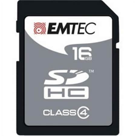Emtec SDHC Memory Card 16GB Class 4 ECMSD16GHC4