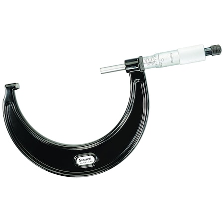 Starrett MECHANICAL OUTSIDE MICROMETER, 3 TO 4 IN, GRADUATIONS: 0.0001 IN, CARBIDE TIP T436.1XRL-4