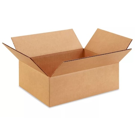 Bcp 12 in x 9 in x 4 in Shipping Box, Kraft, Corrugate, Single Wall, 32 ECT 1294