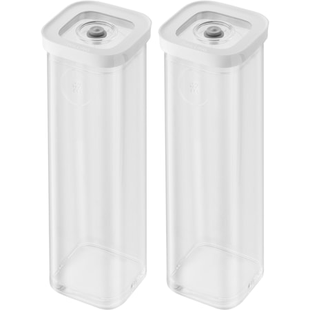 Zwilling Fresh and Save Cube Boxes, Plastic, Food Container, 2-pc Small X-Tall Cube Set, 1.8-qt 1029986