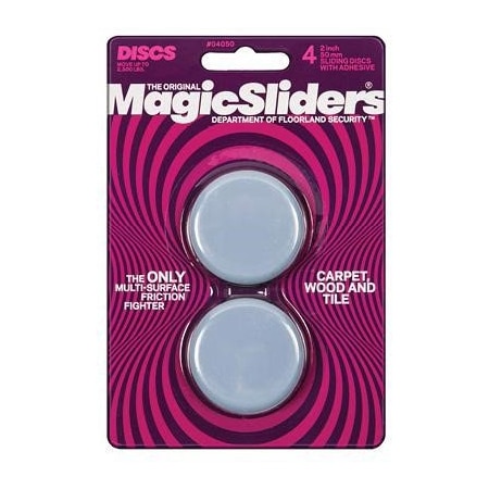 Magic Sliders Sliding Disc Rnd 2" 4Pk 04050