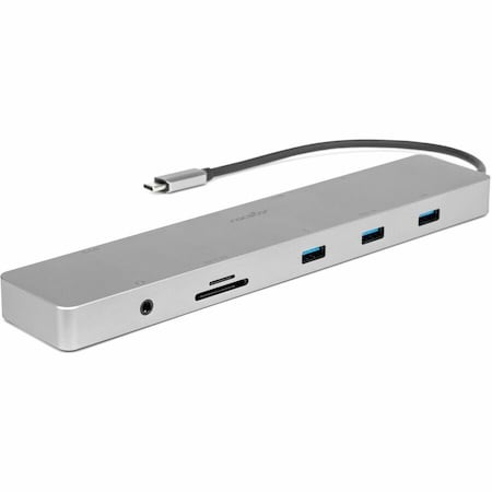 Rocstor PREMIUM USB-C 10-IN-1 DUAL DISPLAY MULTIPORT - USB C TO HDMI 8K@30HZ, USB-C 3.2 Y10A323-S1