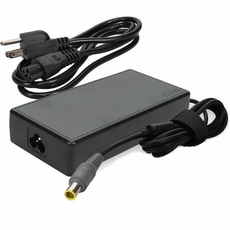 Add-On AddOn Lenovo 40Y7659 Compatible 90W 20V at 4.5A Black 5.5 mm x 2.5 mm Laptop Power Adapter and Cable 40Y7659-AA