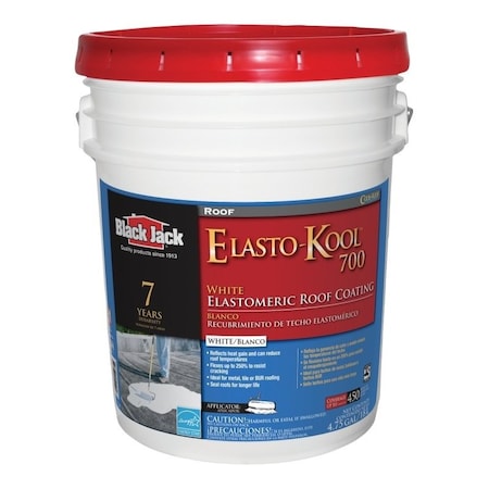 Gardner SK7705 Elastomeric Roof Coating, White, 18 L Pail, Liquid 1324765