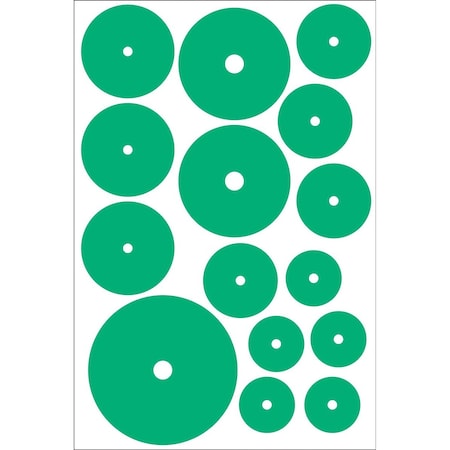 Accuform GAUGE MARKING DECALS MULTI SIZE COLOR GML106GN
