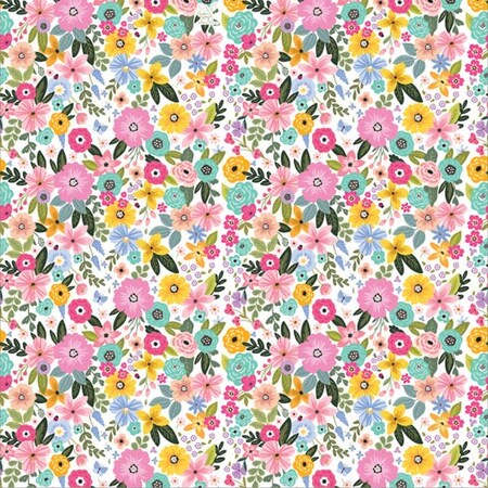 Nashville Wraps Songbird Blooms Tissue Paper, 20x30, Fold Sheets, 12PK P1532Q