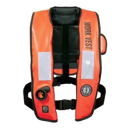 Mustang Survival Inflatable HIT Work Vest, Orange MD318802-2-0-202