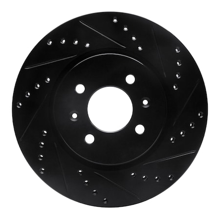 Dynamic Friction Co DFC Brake Rotor - Drilled and Slotted - Black 633-21015R