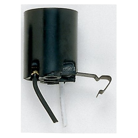 Satco Snap-In Socket Brckt Extends 1/2in From End 7in AWM B/W Leads 105C 1-1/2in H 1-1/4in Dia 660W 250V 90/595