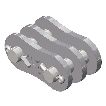 Senqcia Hi-Max Double Strand Cottd Connecting Link w/3 x 4 Lacing, BL1034 chain, 1.25P, .437 Pin BL1034HMCL