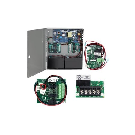 Schlage Electronic Security 4A Power Supply, 4 Relay Option Board, Plug-in Fire Alarm Relay, Battery Backup Board Only PS904-4R-FA-BB