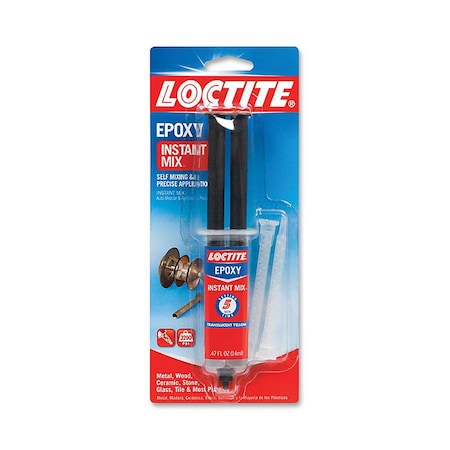 Loctite Epoxy Applicator, Instant Mix Syringe, 5 Min.Bond, .47oz. 1365868