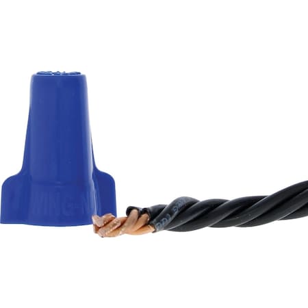 Ideal Wing-Nut Large Blue Copper to Copper Wire Connector, 25PK 30-454P
