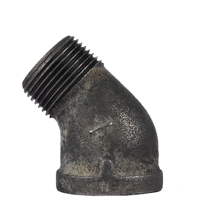 B & K STZ Industries 1 in. MIP X 1 in. D FIP Black Malleable Iron 2.5 in. L 45 degree Street Elbow 501533