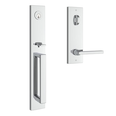 Baldwin Emergency Egress Santa Cruz Handleset with Square Lever and Contemporary Square Escutcheon with EESANXSQUCQE260