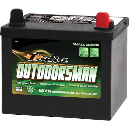 Deka Outdoorsman 12-Volt Lawn & Garden 300 CCA Small Engine Battery Right Front Positive Terminal 10U1R