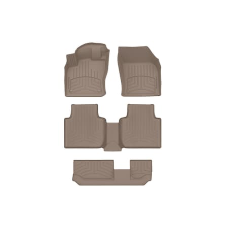 Weathertech Tan, Front and Rear and Rear FloorLiner HP 45989-1-3-4IM