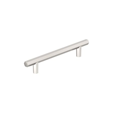 Amerock Caliber 5-1/16 inch 128mm Center-to-Center Polished Nickel Cabinet Pull BP36874PN