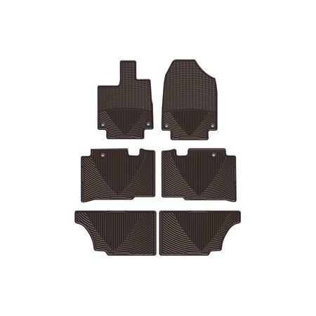Weathertech Cocoa, Front, Rear, and Rear All Weather Floor Mats W465CO-W466CO-W467CO