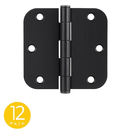 Global Door Controls 3.5 in Leaf W x 3.5 in Leaf H, Black CP3535-5/8-US19