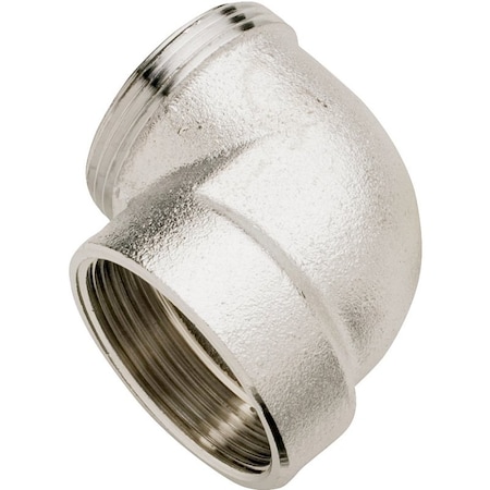 Plumb Pak Pipe Elbow, 1/2 in, IPS, Brass, Polished Chrome PP20CP