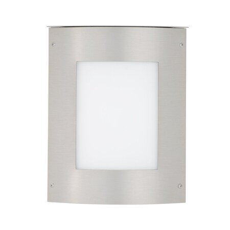 Besa Lighting Besa Outdoor Moto 11 Square Silver White Acrylic 1x5W LED MOTO11SQ-WA-LED-SL