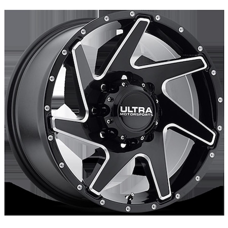 Olympian Athlete 206-2973BM-18 20 x 9 Wheel with 5 on 5 Bolt Pattern, Gloss Black OL735043