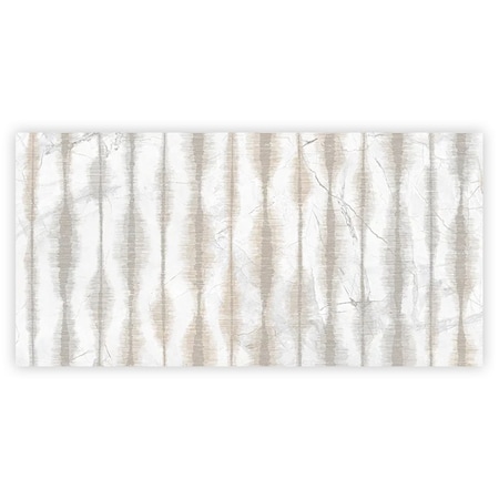 Apollo Tile 24x48 in. Polished Cream beige and Crisp White Porcelain Wall Tile 7.75 sq ft/case - 1 Pack COS88MLD2448