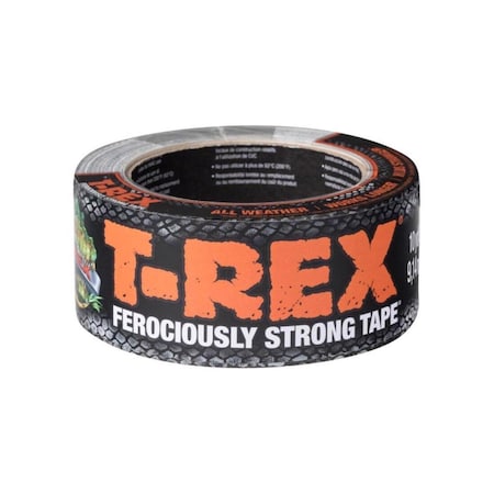T-Rex Duct Tape, 12 yd L, 1.88 in W, Cloth Backing, Gunmetal Gray 241309