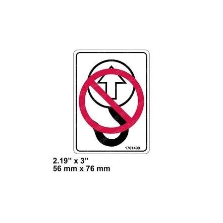 Jlg REPLACEMENT DECAL, NO TIE DOWN/LIFT 1701499
