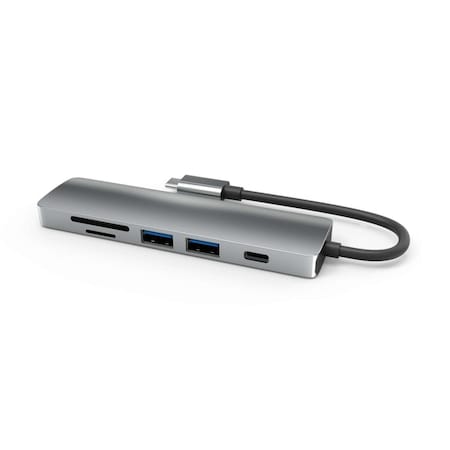 Upgrade 6-in-1 USB-C Hub Type-C to HDMI Plus 2x USB3.0 Plus PD Plus TF Plus SD Adapter UP3206965