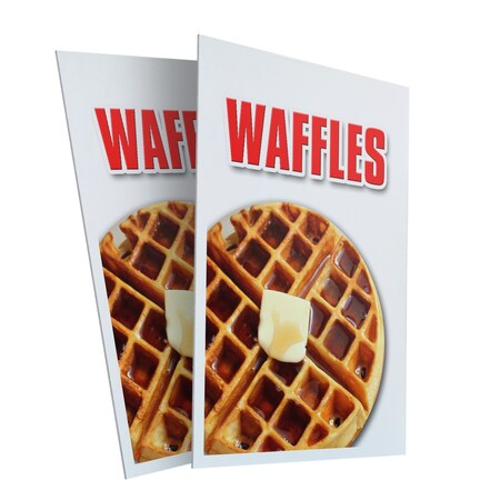 Signmission Waffles, Plastic Signs Only 24 Inch x 36 Inch, Corrugated Plastic, 2PK CSB-2436-2PACK-Waffles