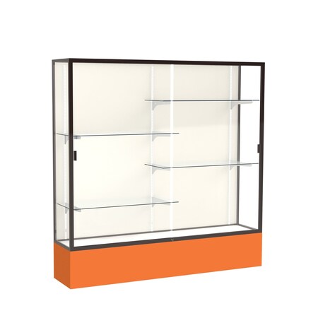 Ghent Spirit Floor Display Case 72x72x16, Plaque, Bronze 376PB-BZ-OR